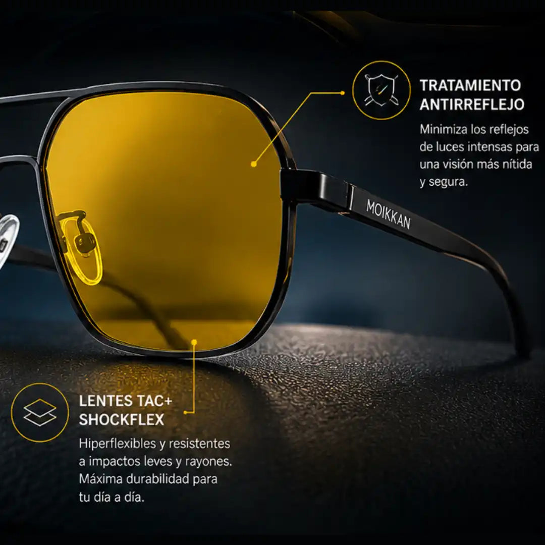 GAFAS CON LENTE AMARILLO PARA CONDUCCIÓN NOCTURNA